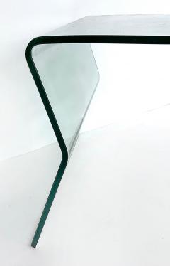 Fiam Bent Glass Side Tables in the Manner of Fiam Italy a Matching Pair Circa 2010 - 4464586