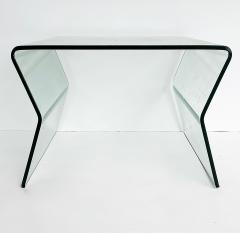 Fiam Bent Glass Side Tables in the Manner of Fiam Italy a Matching Pair Circa 2010 - 4464591