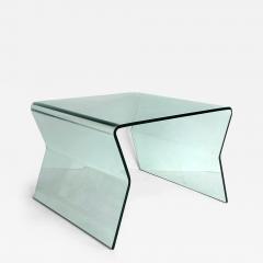 Fiam Bent Glass Side Tables in the Manner of Fiam Italy a Matching Pair Circa 2010 - 4464632