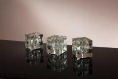 Fidenza Vetraria Alessandro Mendini glass and metal Cubosfera table lamp by Fidenza Vetraria - 3615884