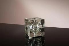 Fidenza Vetraria Alessandro Mendini glass and metal Cubosfera table lamp by Fidenza Vetraria - 3615899