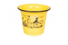 Fifteen Pieces Of Canary Yellow Staffordshire Pottery - 4139599