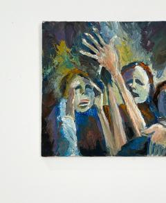 Figurative Study of 3 People Mid Century - 1820453