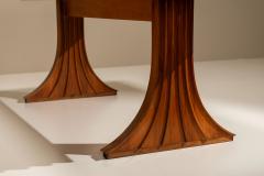 Filippo Monti Dining Room Table in Walnut attr to Filippo Monti Italy 1960s - 4485071