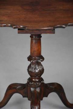 Fine 18thc George II mahogany tripod table with superb original patina - 4806066