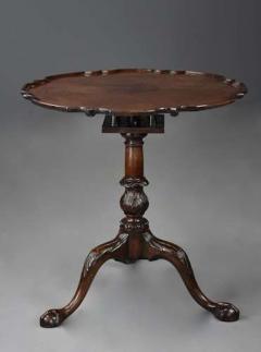 Fine 18thc George II mahogany tripod table with superb original patina - 4806072