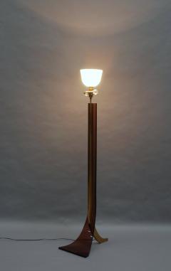 Fine 1970s Brass and Plexiglas Floor Lamp - 352407