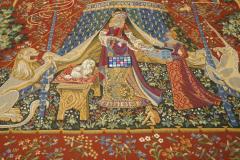 Fine Antique Belgium Chinoiserie Design Tapestry 89 x 11 0  - 4241611