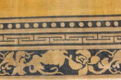 Fine Antique Chinese Golden Yellow Handwoven Wool Rug - 2451223