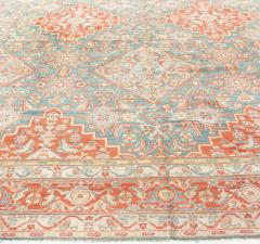 Fine Antique Indian Agra Red and Blue Handmade Rug - 2452722