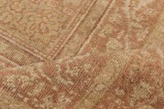 Fine Antique Indian Amritsar Brown Handmade Wool Rug - 2461408