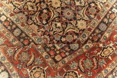 Fine Antique Kirman Rug in Black Red and Yellow - 2445574