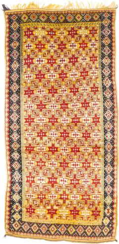 Fine Antique Moroccan Tribal Wool Rug 4 6 x 9 7  - 4297310