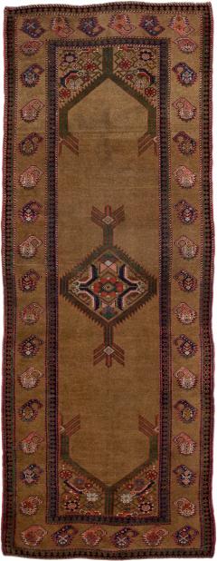 Fine Antique NW Persian Camel Hair Rug 3 8 x 9 8  - 4458638