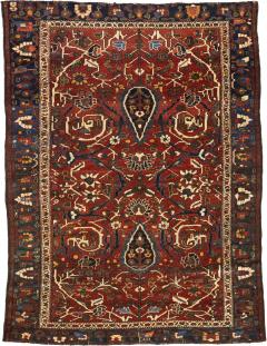 Fine Antique Persian Bakhtiari Rug 49 x 64  - 4279293