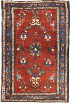 Fine Antique Persian Farahan Rug 3 6 x 5 0  - 4591765