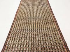 Fine Antique Persian Feraghan Handmade Wool Runner in Beige Blue Brown Red - 2454725