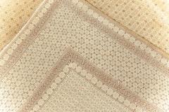 Fine Antique Persian Ghom Beige and Brown Handwoven Wool Rug - 2453491