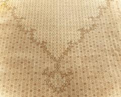 Fine Antique Persian Ghom Beige and Brown Handwoven Wool Rug - 2453494