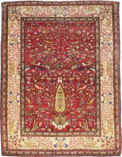 Fine Antique Persian Isfahan Rug 4 7 x 6 0  - 4332288