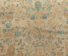 Fine Antique Persian Kirman Beige Blue Green Handmade Wool Rug - 2465153
