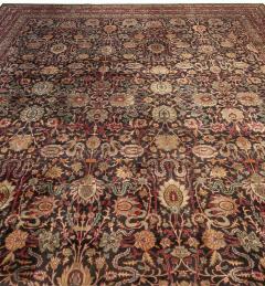 Fine Antique Persian Kirman Botanic Handmade Wool Carpet - 2447662