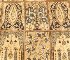 Fine Antique Persian Kirman Botanic Handmade Wool Rug - 2461791