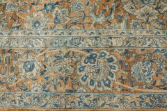 Fine Antique Persian Kirman Brown Blue Handmade Wool Carpet - 2446883