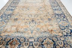 Fine Antique Persian Kirman Handmade Wool Carpet Size Adjusted  - 2445668