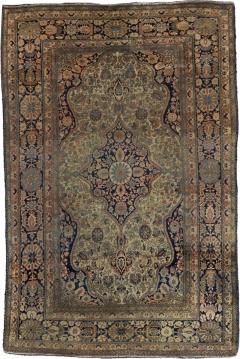 Fine Antique Persian Mohtasham Kashan Wool Rug 43 x 6 x 9  - 4355679