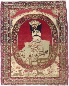 Fine Antique Persian Pictorial Lavar Kerman Rug 2 0 x 2 6  - 4585118