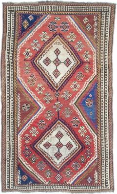 Fine Antique Persian Qashqai Rug 4 3 x 7 3  - 4405368