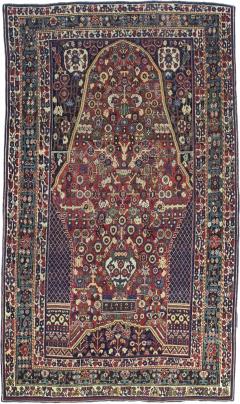Fine Antique Persian Qashqai Tribal Wool Rug 4 9 x 8 2  - 4332252