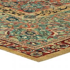 Fine Antique Persian Tabriz Animal Botanic Handwoven Wool Carpet - 2454582