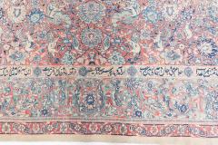 Fine Antique Persian Tabriz Animal Botanic Handwoven Wool Carpet - 4009033