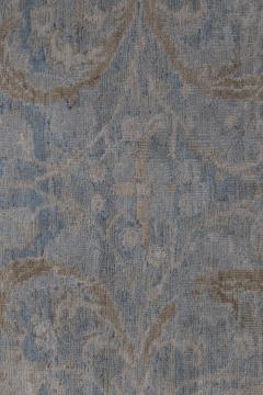 Fine Antique Persian Tabriz Blue Beige Handmade Wool Rug - 2447298
