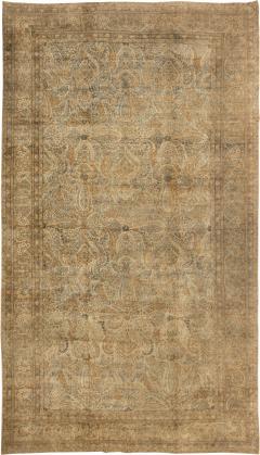Fine Antique Persian Tabriz Botanic Handmade Wool Rug - 2447020