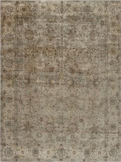 Fine Antique Persian Tabriz Handmade Wool Carpet - 2454101