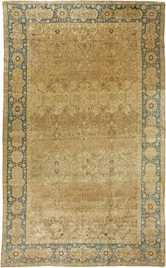 Fine Antique Persian Tabriz Handmade Wool Rug - 2445597