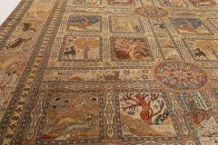 Fine Antique Persian Tabriz Handmade Wool Rug - 2454253