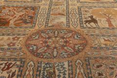 Fine Antique Persian Tabriz Handmade Wool Rug - 2454256