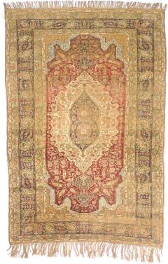 Fine Antique Turkish Silk Kayseri Rug 40 x 5 x 11  - 4355921