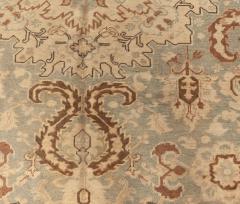 Fine Antique Turkish Sivas Green and Beige Handwoven Wool Rug - 3582387