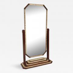 Fine Art Deco Shagreen and Rosewood Cheval Mirror - 375424