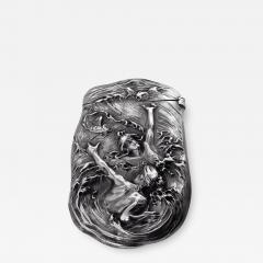 Fine Art Nouveau Sterling Silver Vesta Match Safe William Kerr circa 1900 - 1056258