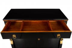 Fine Austrian Empire Black Lacquered Cabinet Sideboard circa 1820 - 4481863