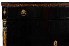 Fine Austrian Empire Black Lacquered Cabinet Sideboard circa 1820 - 4481865