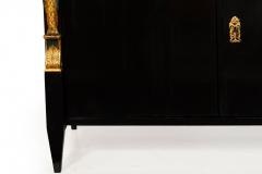 Fine Austrian Empire Black Lacquered Cabinet Sideboard circa 1820 - 4481867