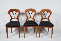 Fine Biedermeier Set of Six Chairs Table Vienna c 1825  - 3460274