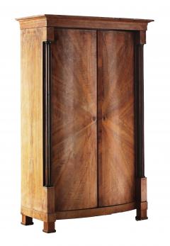 Fine Biedermeier Walnut Armoire Vienna c 1825  - 3436390